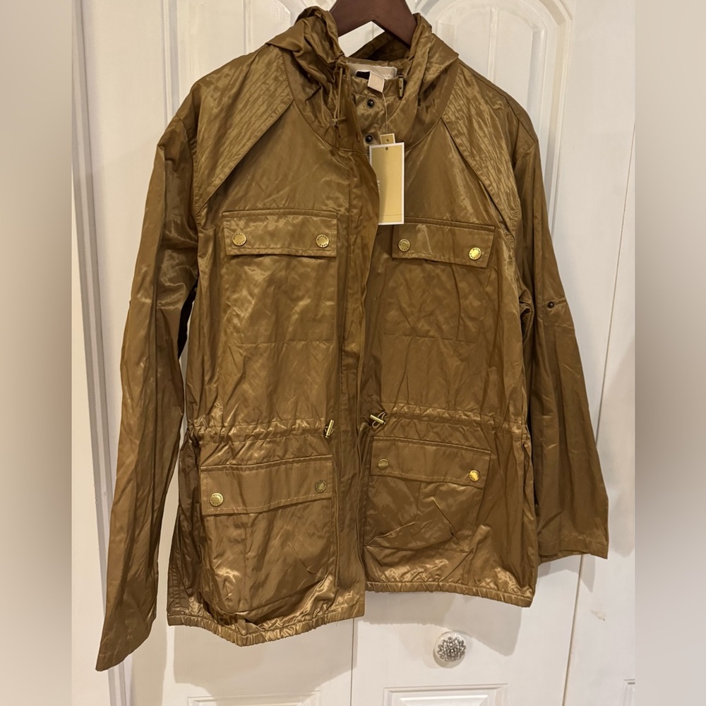 MICHAEL Michael Kors Metallic Gold Jacket NWT size L